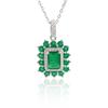 Natural Green Agate Gemstones Pendant Necklace Gorgeous Jewelry Women's 925 Sterling Silver Anniversary Part