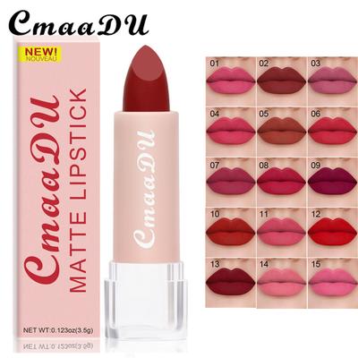Το CmaaDu 15 Color Lipstick Lip Gloss είναι εύκολο να χρωματιστεί με κύπελλα