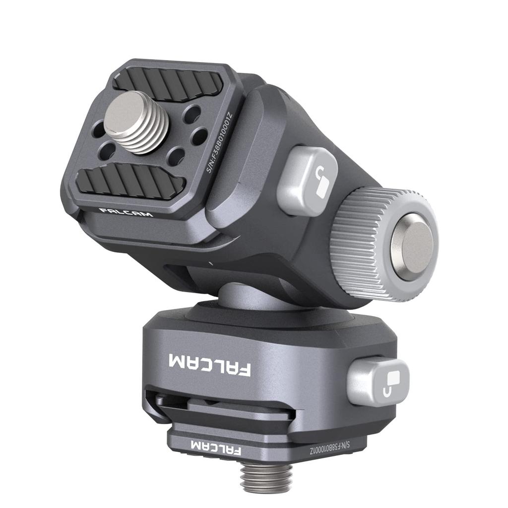 Ulanzi F22 Camera Monitor Mount Quick Release Fluid Head with Mini Double Ball Monitor Holder with Rotation Adapter and Wrench for DSLR Camera LED