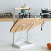 3 Layer Pot Lid Holder Vertical Pot Cover Drainage Storage Rack Chopping Board Organizer