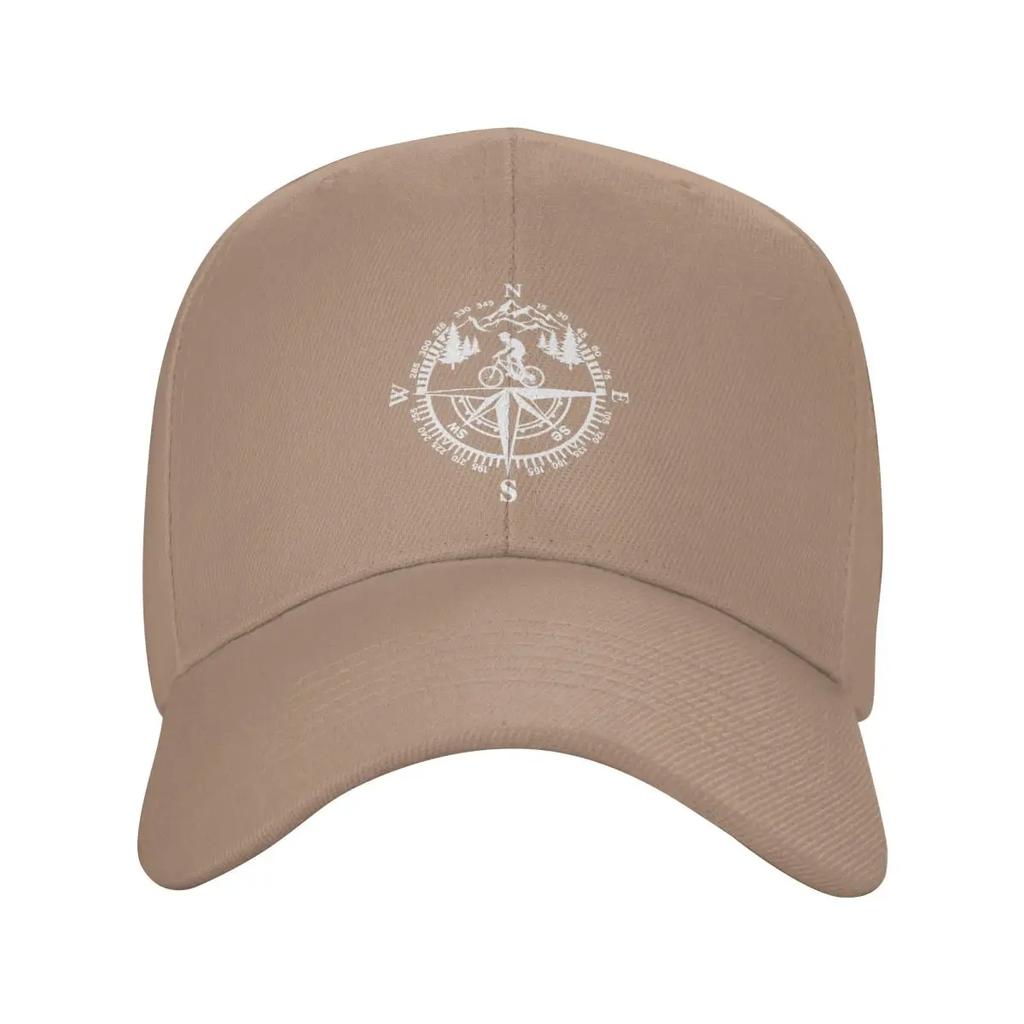 Personalisierte Abenteuer Mountainbike Kompass Baseballkappe Damen Unisex Verstellbar Papa Hut Streetwear Snapback Hüte