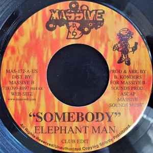 7inch Record ELEPHANT MAN - Somebody  MAS172 Massive B US Reggae, Ska & Dub Used
