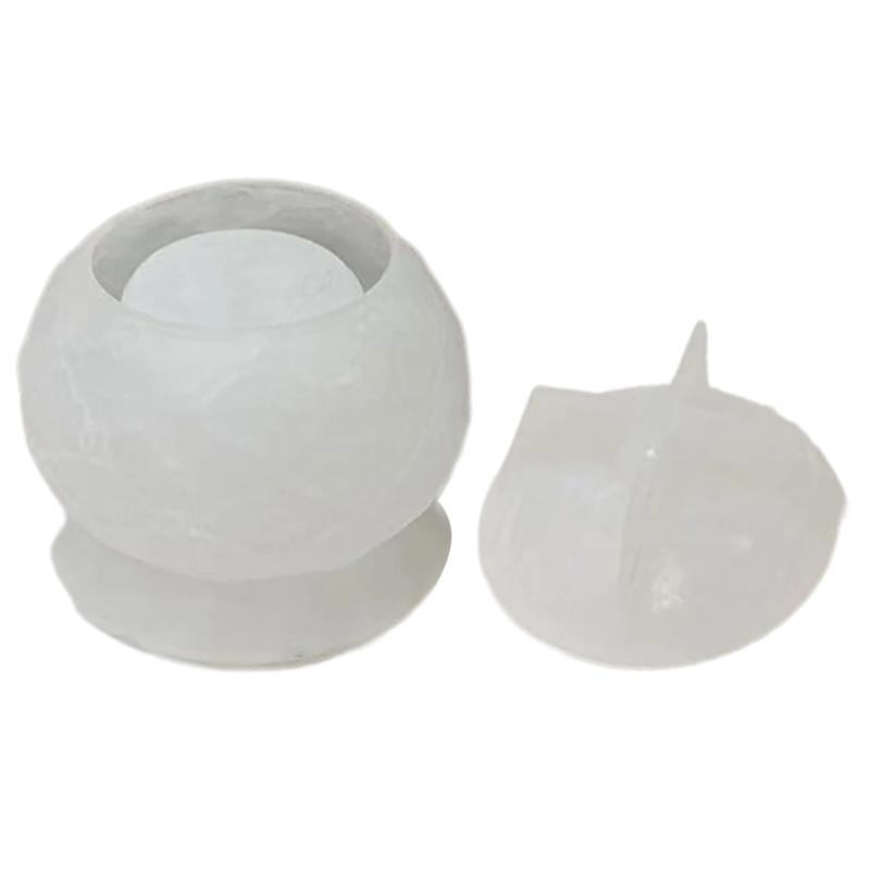 Preget mønster oppbevaringskrukkeform Smykkeorganisator Silikonform Gips Oppbevaringsboks Former for organiseringsentusiaster