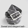 Fashionable Pearls Lace Belt Elegant Waist Accessory for Special Occasion 90s Design Breathable Women's Cummerbund  White