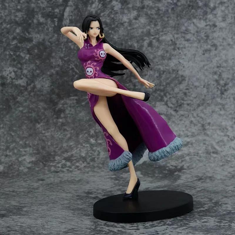 One Piece Adult Anime Figures Toys GK Snake Princess Boa Hancock Action Figure 21cm Sexy Cheongsam Girl Doll Figures Statue# Col