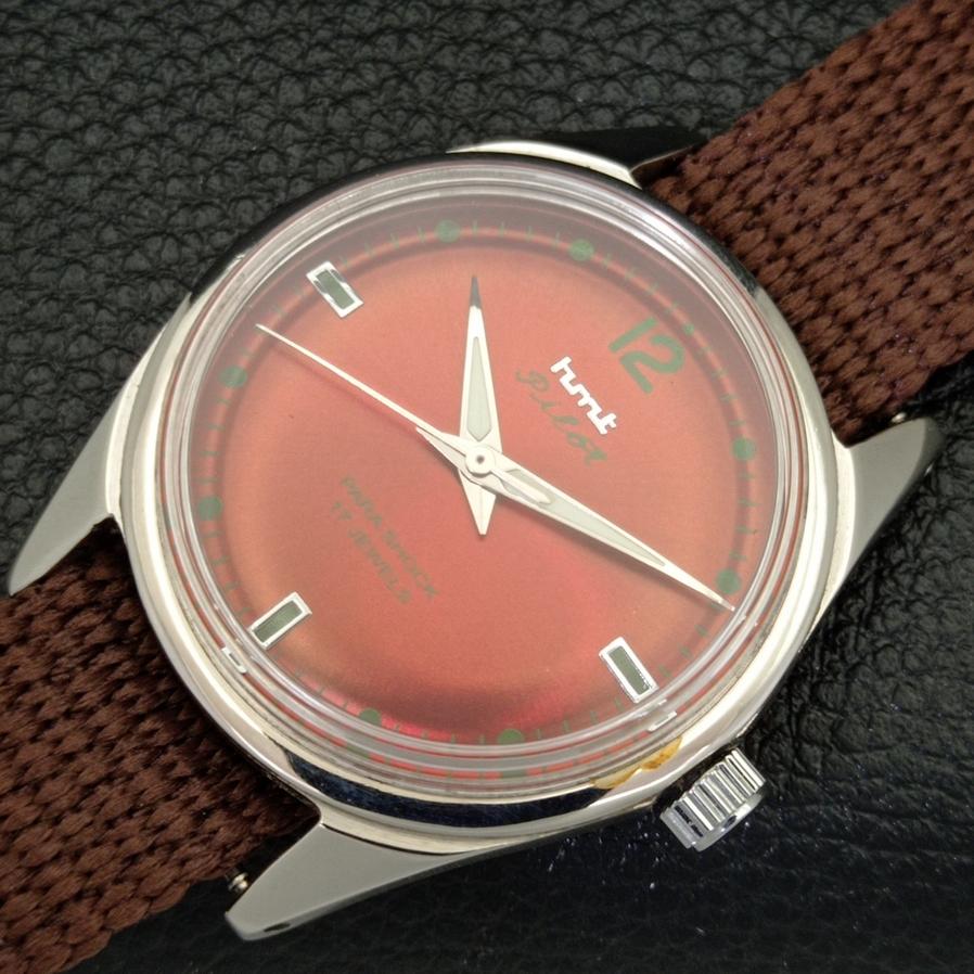 CLASSIC HMT PILOT MANUAL WINDING MEN BROWN DIAL WATCH A600048-5 N101-a600048