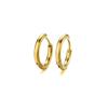 Circle Titanium Steel Hoop Earrings Sliver/Gold/Black Circular Earrings  Man