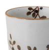 Hasami Ware Lightweight Teacup with Flower Made In 72705 (Large) Pattern, Black, Japan,