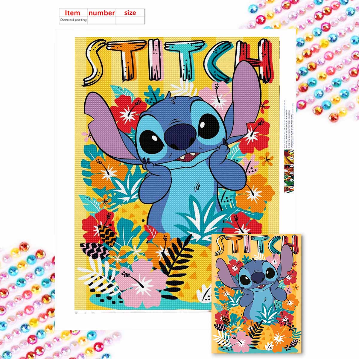 

Алмазная вышивка своими руками Стежок в траве Набор для вышивания крестом Мозаичное искусство Алмазная живопись Полная круглая алмазная Домашнее украшение Round 20x30cm