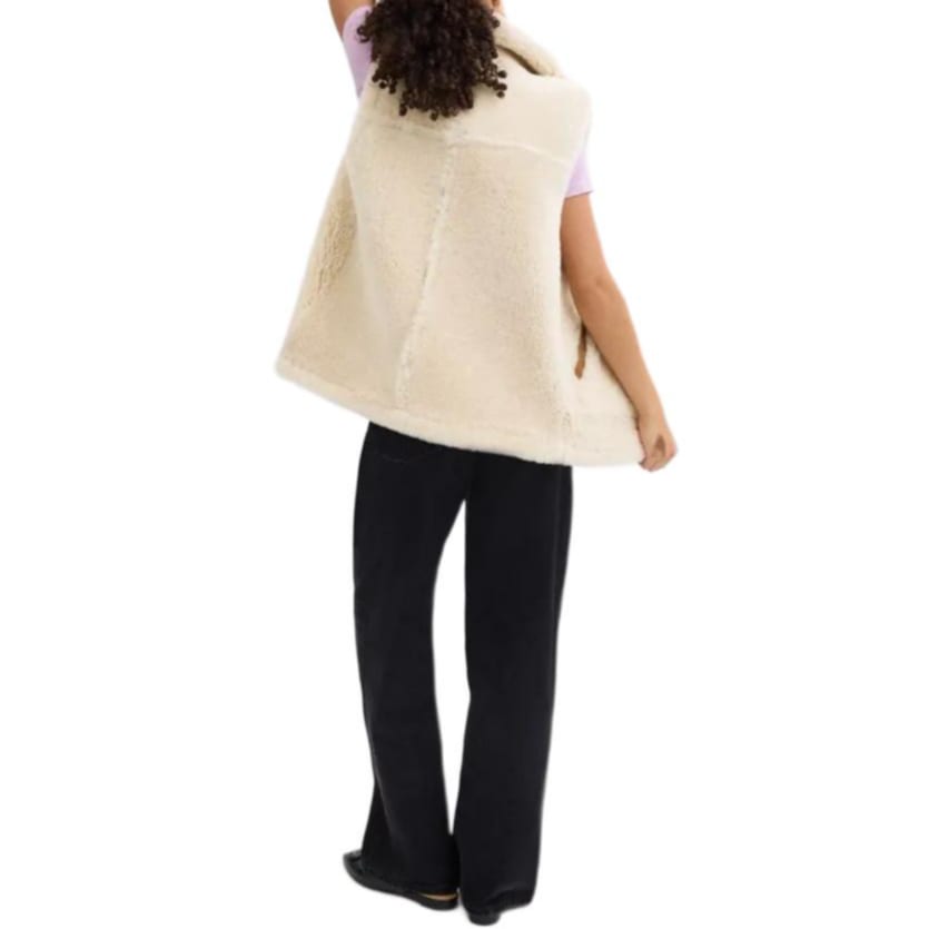 COACH FW23 Vest Women's Ivory White CL686-NA-IY