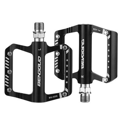 Sealed Bearing Bicycle Ultralight Pedal Anti-Slip Bicycle Wide Platform Pedals Waterproof Folding Bike Pedals for Outdoor Riding