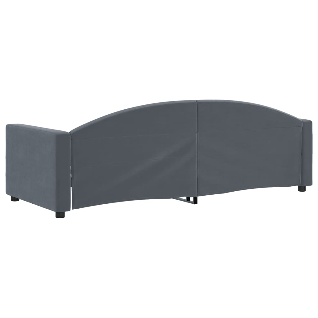 Vidaxl Sofa Z Funkcją Spania, Ciemnoszara, 80X200 Cm, Aksamitna