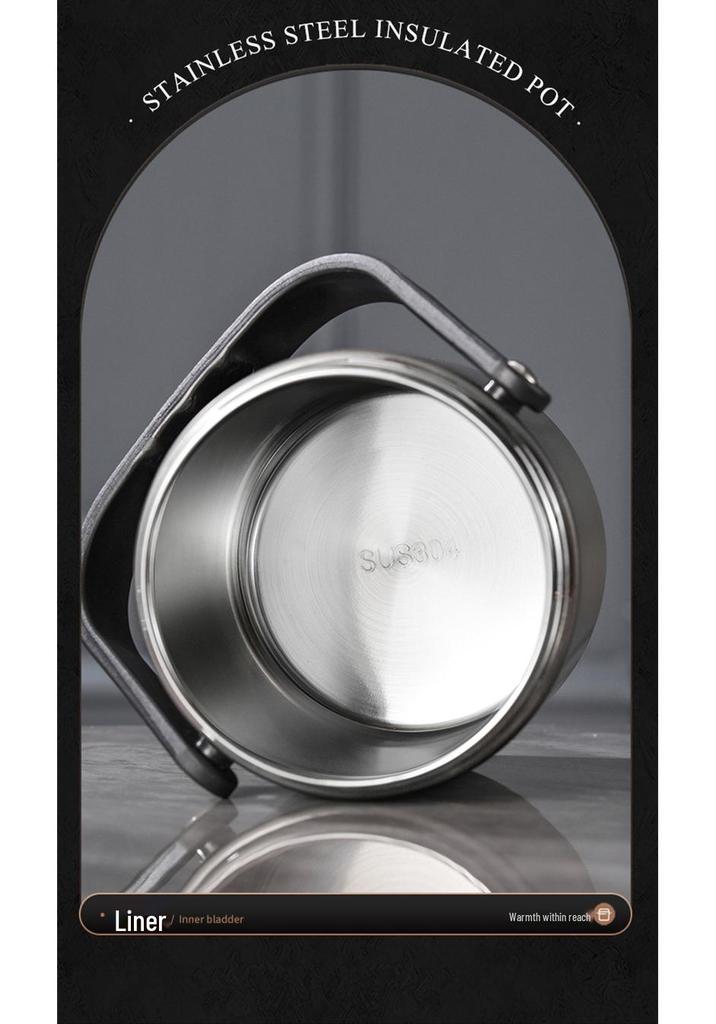 Winter Stainless Steel Insulated Multi-layer Lunch Box - Portable, Large Capacity, Keeps Food Hot for 24 Hours, Perfect for Home or Office.
