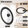 16-22-28-32cm Universal Lid for Pots Pans and Skillets Pot Lid with Heat Resistant Silicone Rim and Tempered Glass