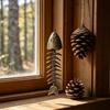 Fish Skeleton Windchime Vintage Metal Fish Bone Wind Chime Outdoor Hanging Bell with Soothing