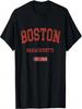 Vintage Boston Massachusetts MA Athletic Style Sports Design T-Shirt