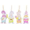 Easter Decorations: 8 Pieces Per Box of Easter Eggs, Cute Faceless Fairy Old Man Wooden Pendant
