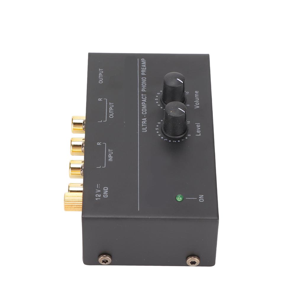 PP500 Phono předzesilovač Nízký šum Stereo RCA vstup RCA výstup Knoflíkové ovládání Mini gramofon