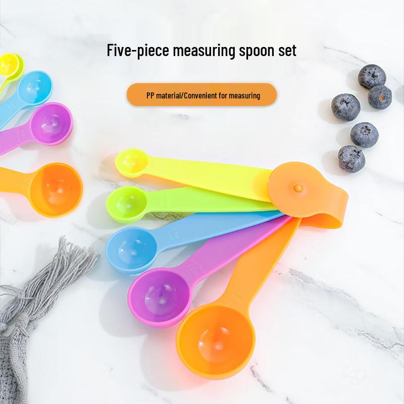 Jiwanggu Colorful 5-Piece Measuring Spoon Set