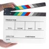 Film Clapper Board Acrylic Dry Erase Slate Colorful Director Video Scene Clapboard Cut Prop Whiteboard Marker Filming Tool for TV Series Studio