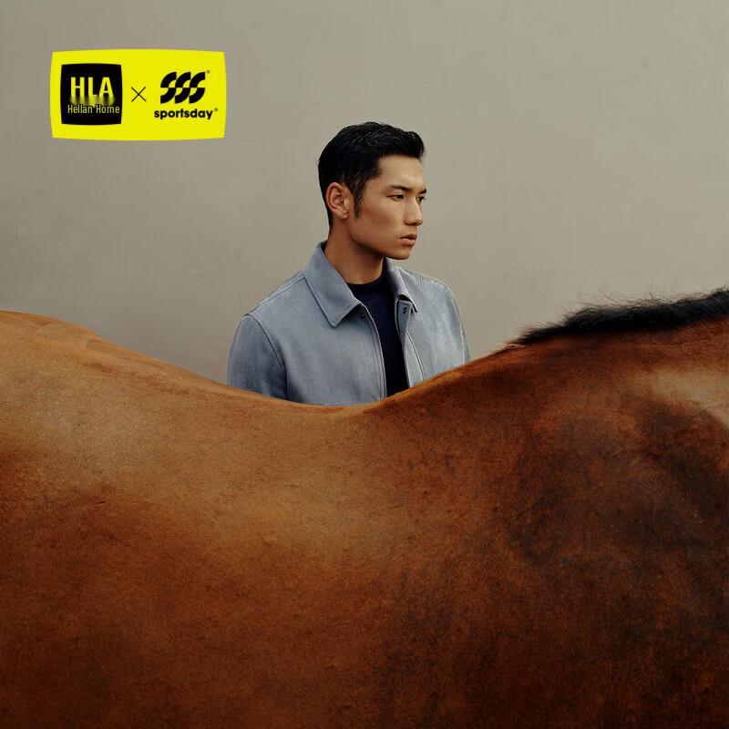 

HLA SPORTSDAY Men s Equestrian Style Warm Collar Jacket 4XL