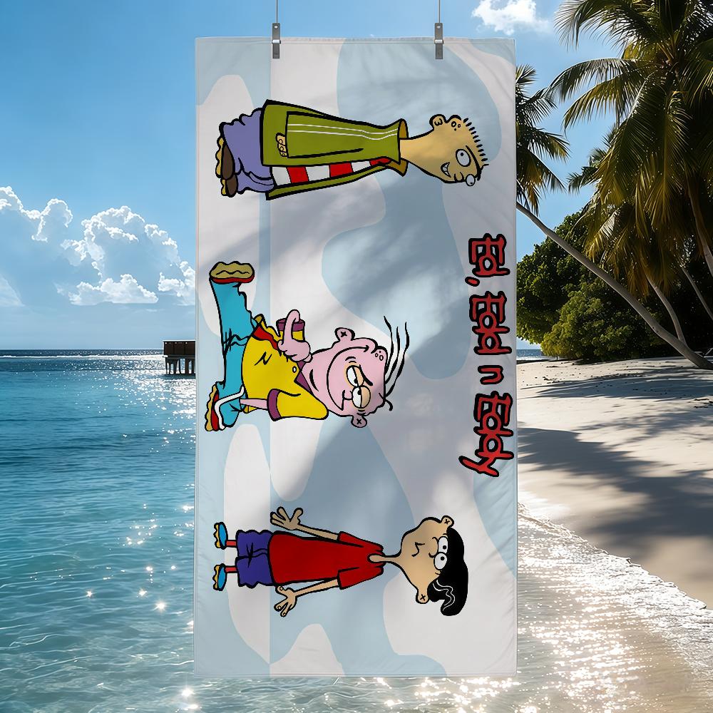 Cartoon E-Ed Edd n E-Eddy-S Towel Quick Drying Beach Towels Are Suitable For Swimming Pools Camping Yoga And The Gym