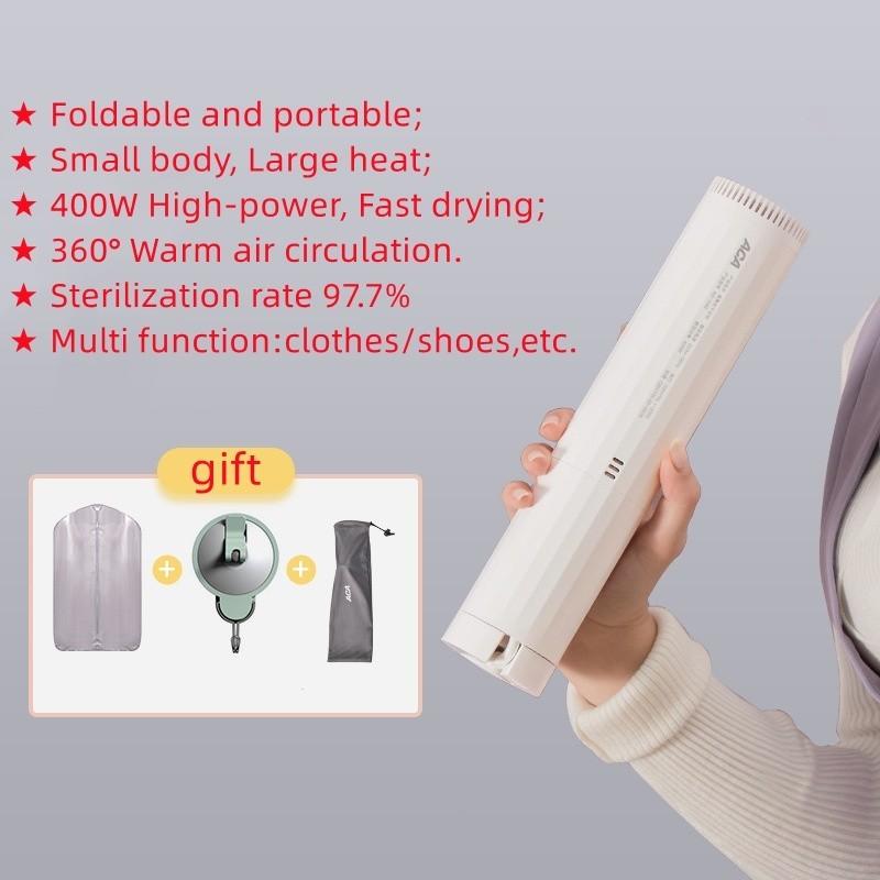 400W Foldable Mini Portable Clothes Dryer Multi-function Quick Drying Machine with Timing Intelligent