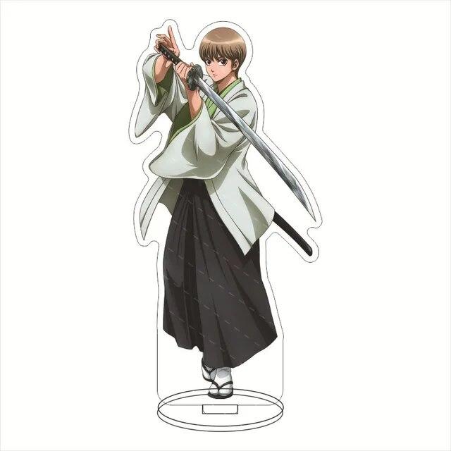 Anime Gin Tama Hijikata Toshirou Okita Sougo Takasugi Game GINTAMA Acrylic Stand Doll Figure Model Plate Cosplay Toy for Gift