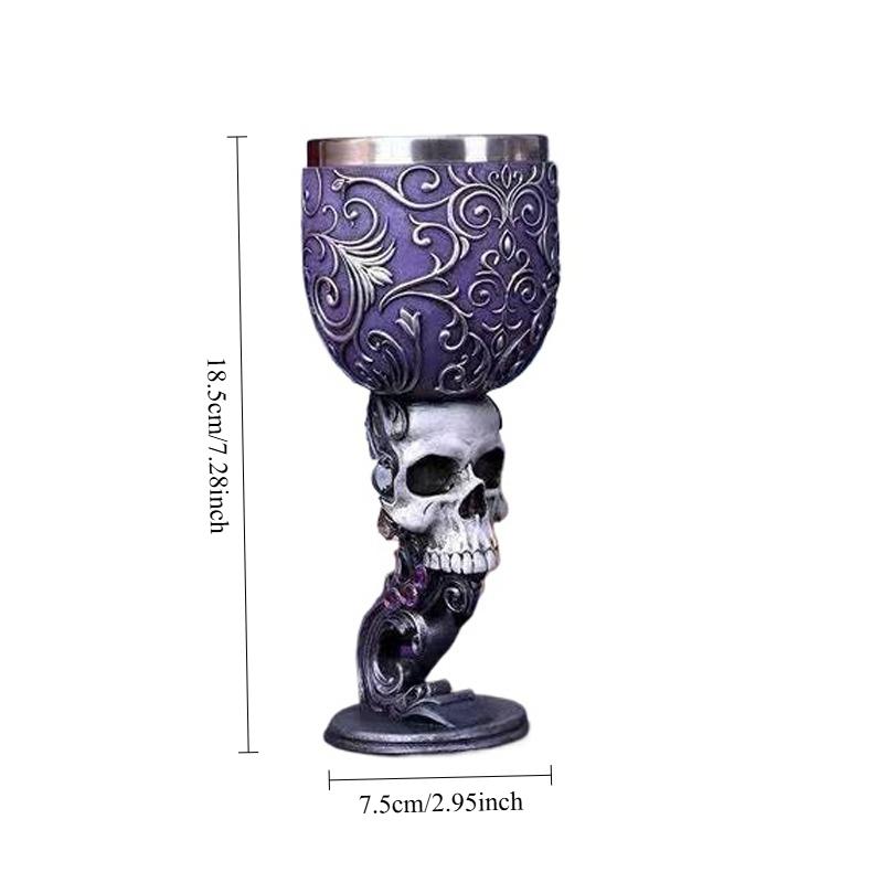 

200ml Tiki Dragon Cup Goblet 304 Stainless Steel,Engraved Wine Chalice Mug,Reusable Bar&Home Party Drinkware Unique Gifts 200ml