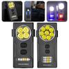 Keychain Flashlight Small Pocket Flashlight USB Charging Camping Flashlight Multi Light Modes Multi-Function for Outdoor Fishing