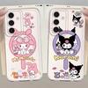 Niedliche Kuromi-Handyhülle im Cartoon-Stil für Samsung Galaxy A57 A56 A36 A37 A52 A17 A52 A14 A16 A34 A35 A26 A24 A55 A54 A15 A25 A51