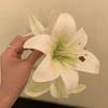 Elegant Purple Lily Flower Hair Claw Clip - Chic, High-End Design for Stunning Updos