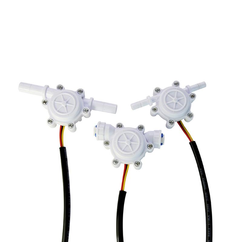 0.2-8L/min Water Hall Effect Flow Sensor Meter 1/4 Quick Connect Flow Meter Flowmeter Counter for Coffee Machine Plastic