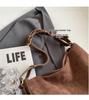 Retro Suede Large-Capacity Crossbody Tote - 2025 Autumn/Winter Collection for Women