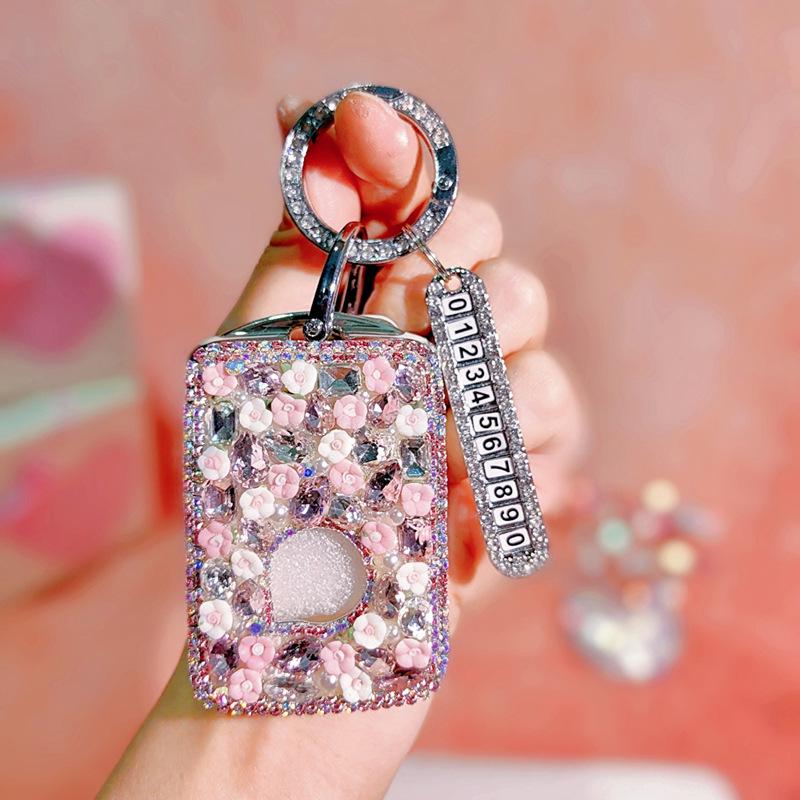 20-21 Mazda 3 Axela & CX30 Key Case with Rhinestone Buckle for Women