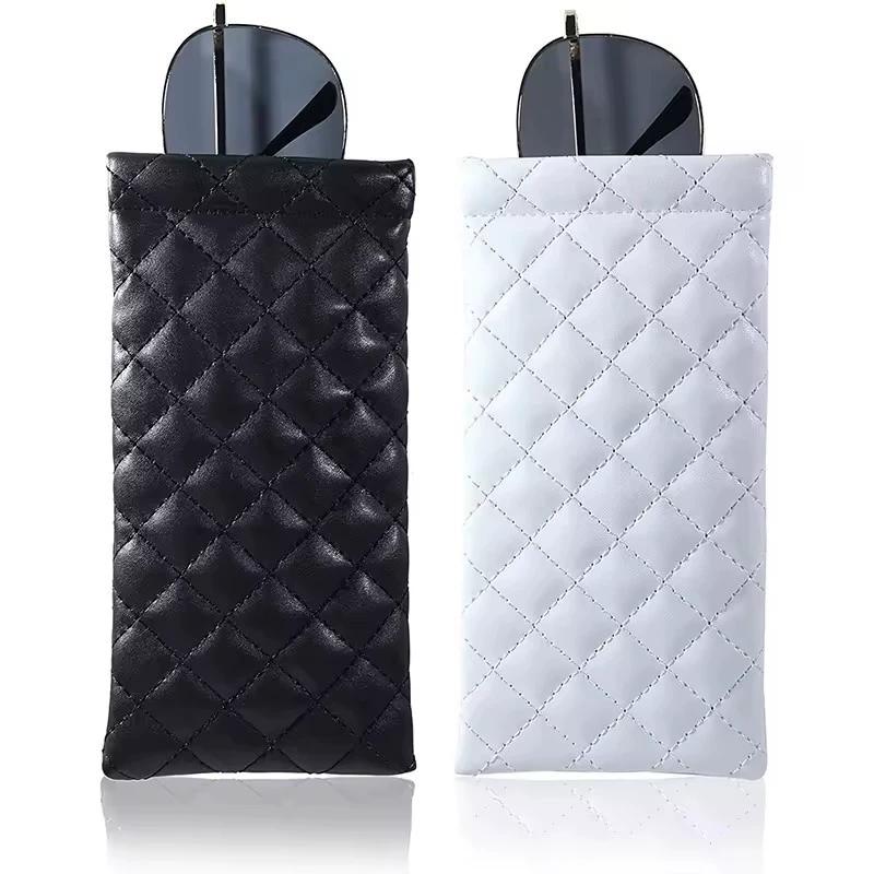 Portable & Secure Women'S Eyeglass Organizer Box In Faux Leather - Magnetic Closure, Anti-Drop Protection, Thickened Padding for Fashion Glasses