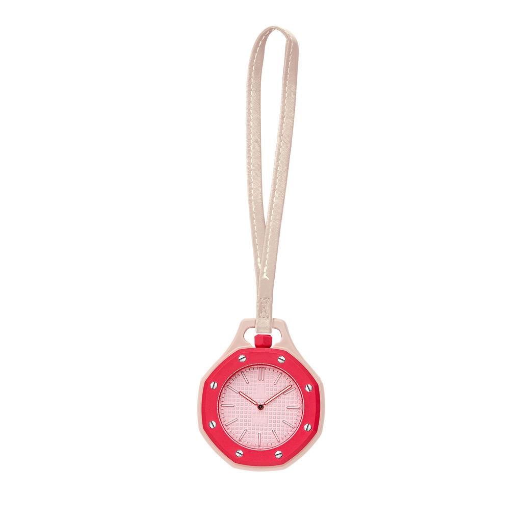 Biokeramisch Achtkant Popstijl Zakhorloge Bedrukt Logo Uurwerk Horloge 40mm Wijzerplaat Leren Nekkoord Modekleur Hanger Klok