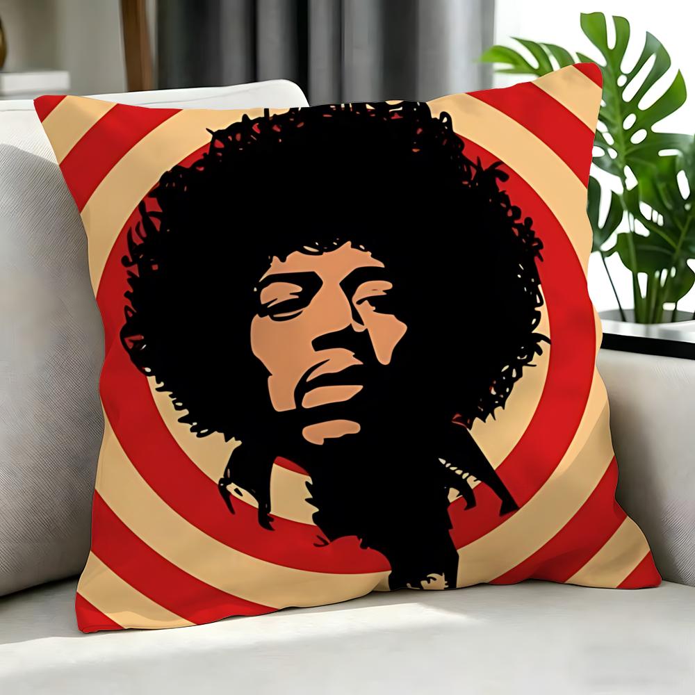 Band TThe Jimi Hendrix Experience Cushion Cover Cushion Cover Set Pcs x x x Pillowcase Decorative Sofa Home Decor