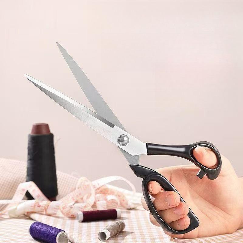 Fabric Scissors 10 Inch Stainless Steel Tailor'S Scissors Fabric Professional Sewing Tool For Home Office Artists Dressmakers