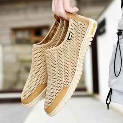 Meeste Hingavad Tennised Suvised Läbilõikelised Vabaaja Nahast Kingad Meestele Kerged Meeste Sõidukingad Klassikalised Meeste Slip-on Kingad