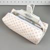 Canvas Pencil Case Polka Dot Bow Cat Star Print Sturdy Zipper Perfect For Students Daily Stationery Storage