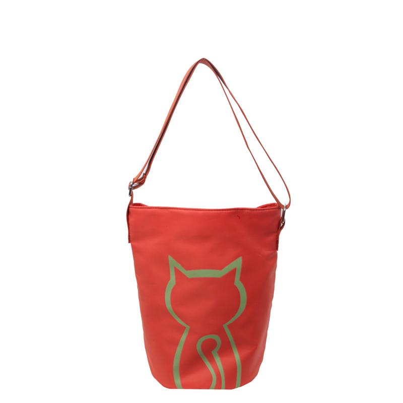 Geantă de umăr pentru femei cu imprimeu pisică Geantă tote de mare capacitate