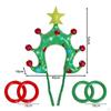 Wurfspiele Set Aufblasbares Weihnachtsbaum Stirnband Sport Karneval Outdoor für Weihnachtsaktivität