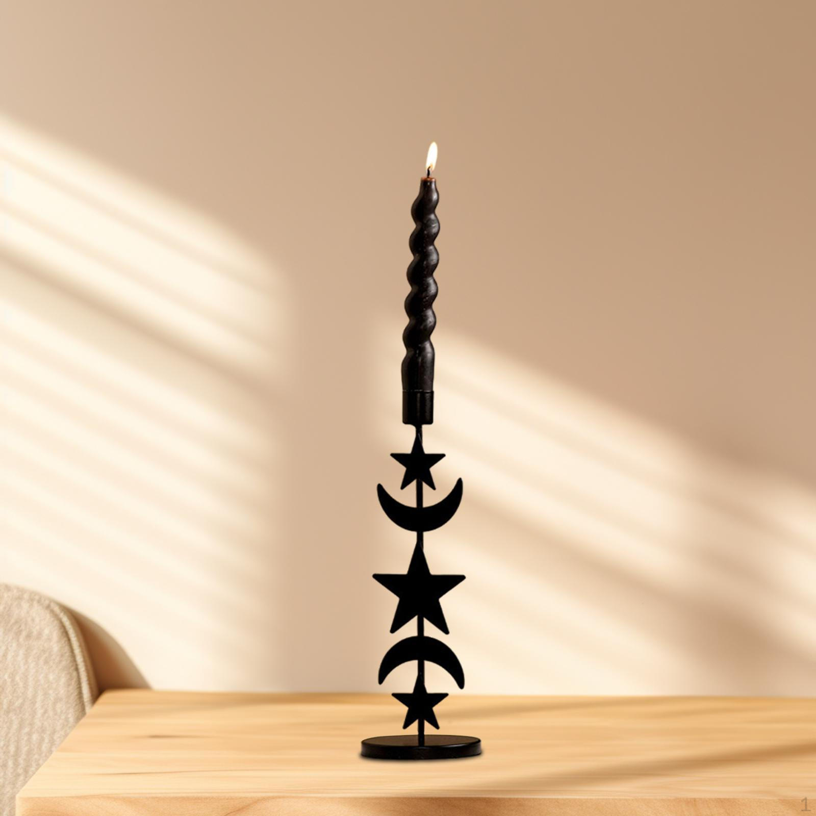 

Подсвечник для украшения центра стола, железная подставка для свечей-столбов, камина и свадебного использования Star and Moon