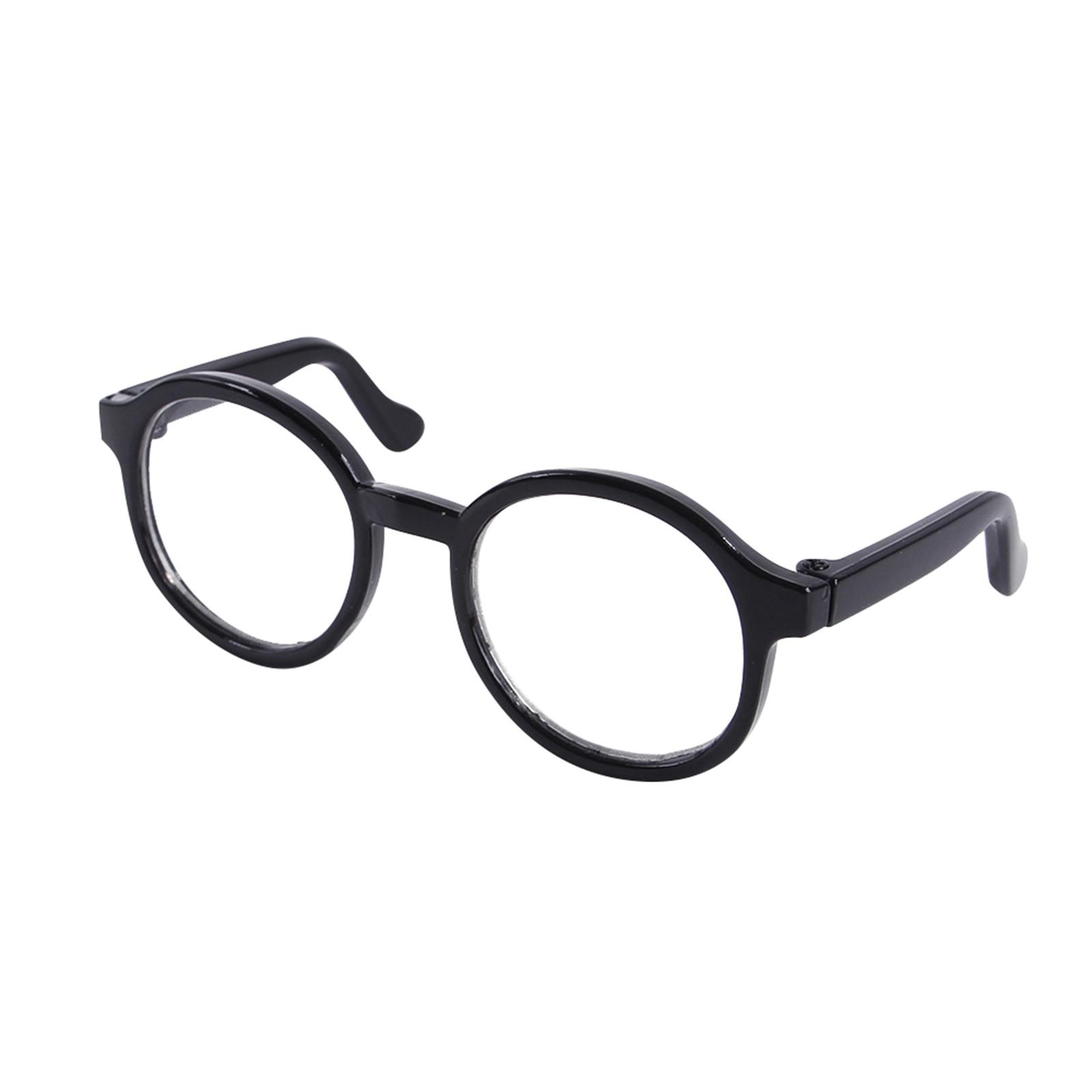 

Small Pet Glasses Round Plastics Cosplay Props Eyewear For Cats And Small To Medium Sized Dogs One Size чёрный