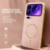 For Xiaomi 17 Pro Max Phone Case Carbon Fiber Textured Electroplated TPU Back Cover