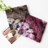 Imitation Cashmere Scarf High End Women's Autumn and Winter Retro Purple Flower Print Warm Outer Shawl
