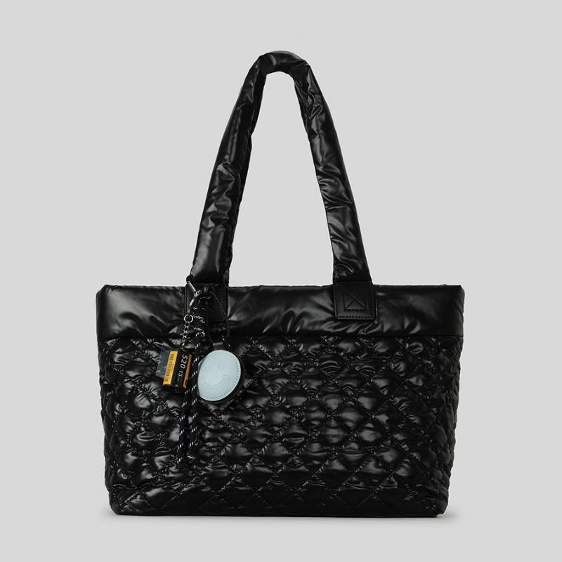 Große Tragetasche mit Rautenmuster und Baumwollhandtasche Eine modische Ein-Schulter-Tasche für Frauen