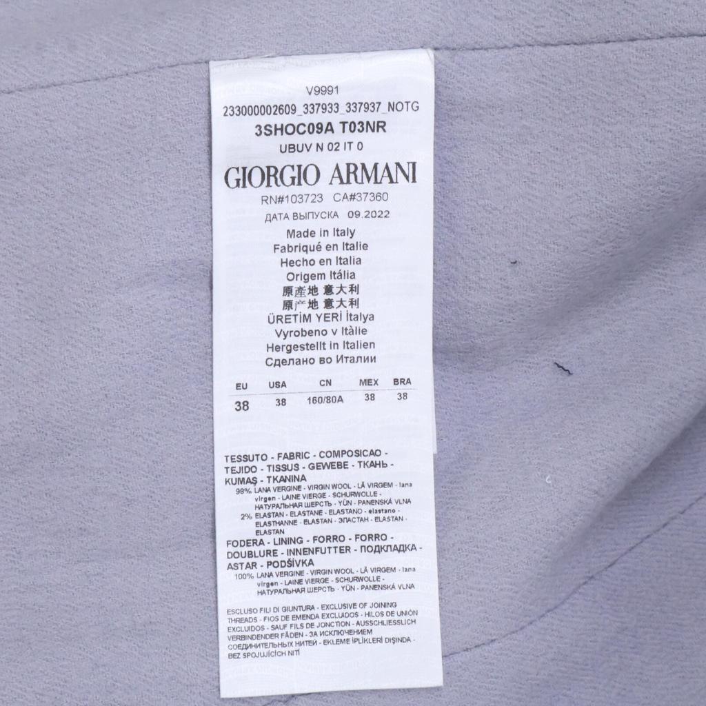GIORGIO ARMANI [New/Domestic regular/22 year production] 3SHOC09A T03NR Wool Double Jacket 38 NavyUsed