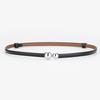 Women's Genuine Leather Adjustable Thin Belt for Suits and Skirts